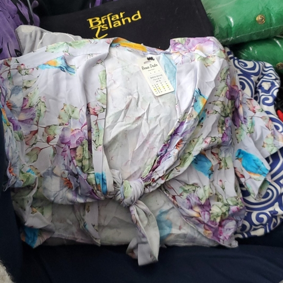 Bernie Dexter Royal Crown Tie Top in Mr Blue Bird - Picture 7 of 9